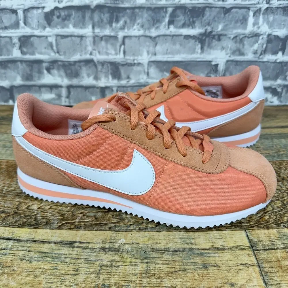 Nike Cortez Low TXT Apricot Orange White IF1615-800 Youth Size 6.5Y / Womens 8